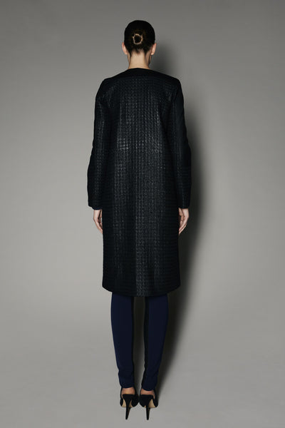 ZAINA COAT IN BLACK BOUCLE