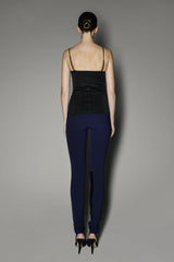 Ghania Bustier in Black Satin Shine