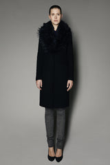 HONOR COAT WITH SURAYA FOX FUR COLLAR
