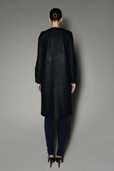 ZAINA COAT IN BLACK BOUCLE