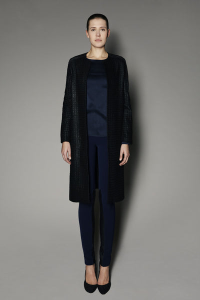 ZAINA COAT IN BLACK BOUCLE