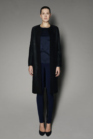 ZAINA COAT IN BLACK BOUCLE