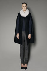 Lourdes Cape in Black Boucle