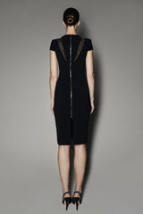 PETUNIA DRESS in black matt Stretch