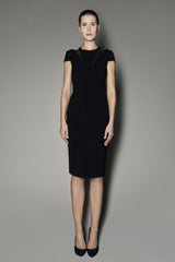 PETUNIA DRESS in black matt Stretch