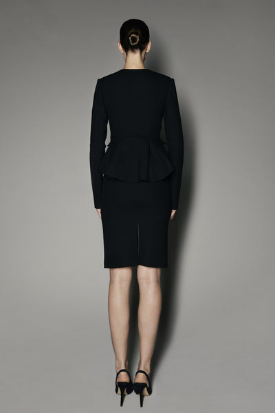 Tahira Blazer with Anthracite Raffia Inserts