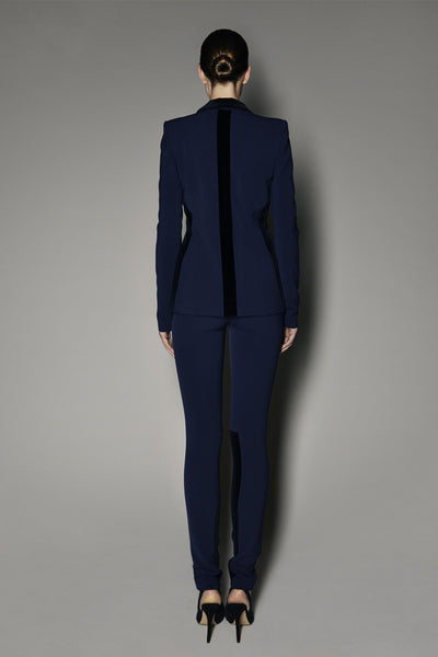 Arcadia Blazer in Matt with Velvet Inserts