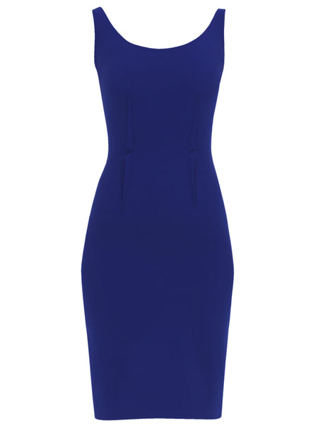 Begonia Dress in Electric Blue Matt Stretch