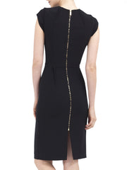 SHILOH DRESS IN BLACK MATT STRETCH