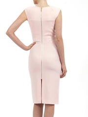 ZOLA DRESS IN APRICOT MATT STRETCH