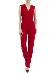 Parina Jumpsuit in Chester Red Matt Stretch