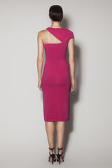 AZTECA DRESS IN PINK MATT STRETCH