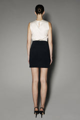 Eden Top in Ivory Washed Silk